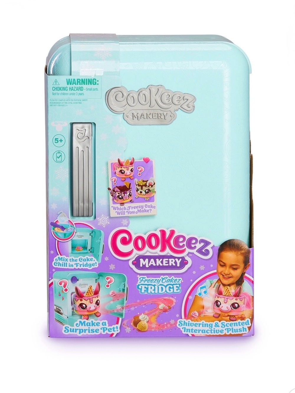 Cookeez Makery Freezy Cakez Fridge Playset with Scented Interactive Plush NWT - Picture 4 of 5